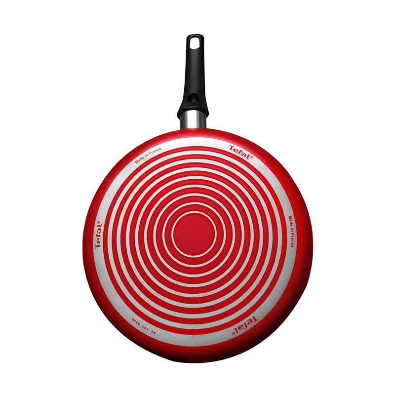 Sartén 30 cm con Antiadherente Hard Titanium So Generous Rojo T FAL C3710712