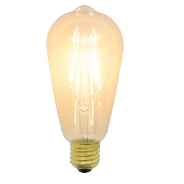 Foco Edison Vintage Bulbo Led 3.6w St64 Luz Cálida 