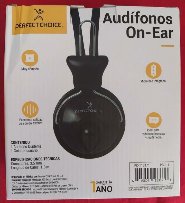 AUDIFONO DIADEMA MICROFONO 3.5 MM NEGRO PC LAP ESCUELA MUSICA VIDEO LLAMADA OFICINA ALAMBRICO PC-113171