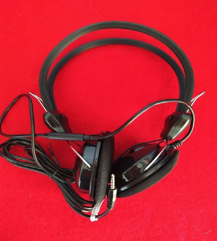 AUDIFONO DIADEMA MICROFONO 3.5 MM NEGRO PC LAP ESCUELA MUSICA VIDEO LLAMADA OFICINA ALAMBRICO PC-113171