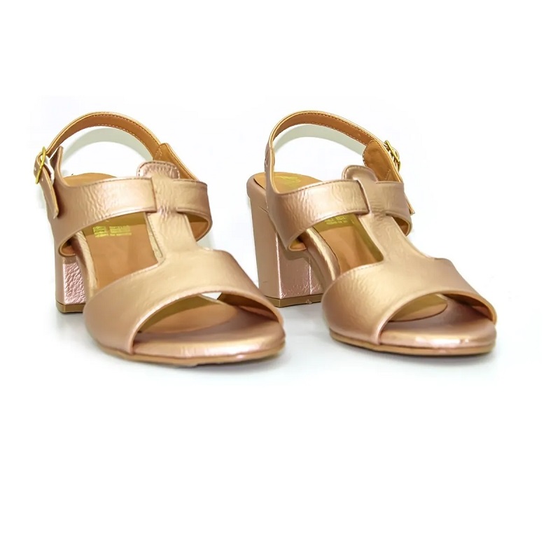 Sandalias Zapatos Mujer Tacon Zapatillas Plataforma 97 /z Dorado