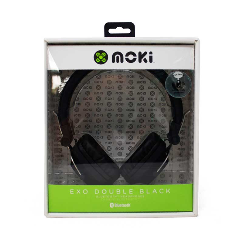 Audifonos Diadema Bluetooth con Cable Extraíble para Niño Y Niña Exo Negro Moki