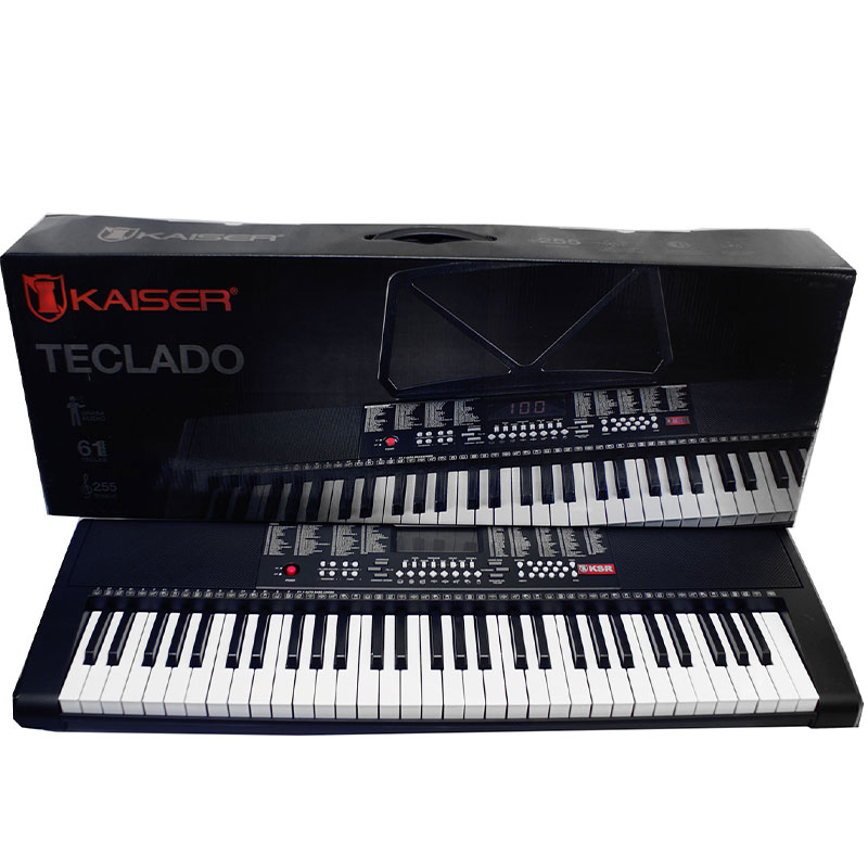 Teclado Musical Kaiser 8 Diferentes Percusiones 61 Teclas 5 Octavas
