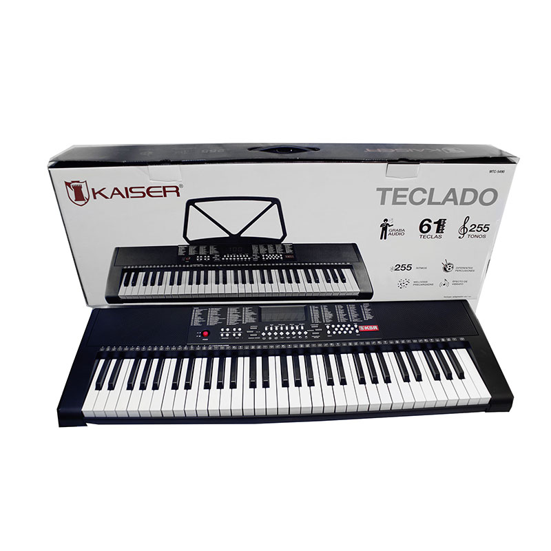 Teclado Musical Kaiser 8 Diferentes Percusiones 61 Teclas 5 Octavas