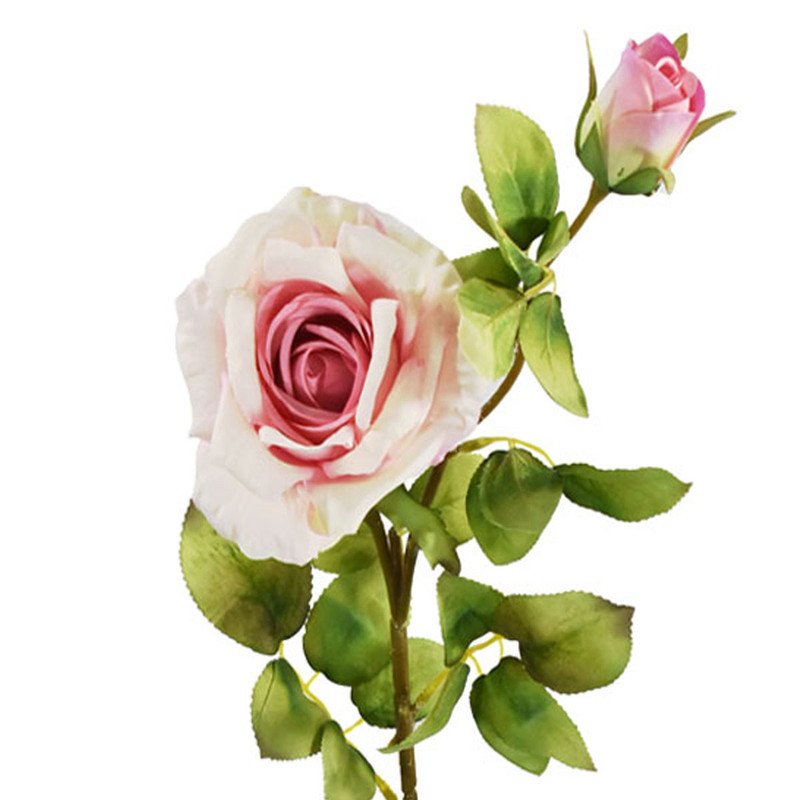 Vara de Rosas Artificales Rosa Claro Pack 3 pz Blumart