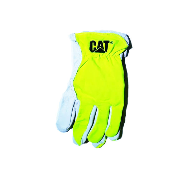 Guantes De Trabajo Caterpillar De Cuero (Alta Visibilidad)