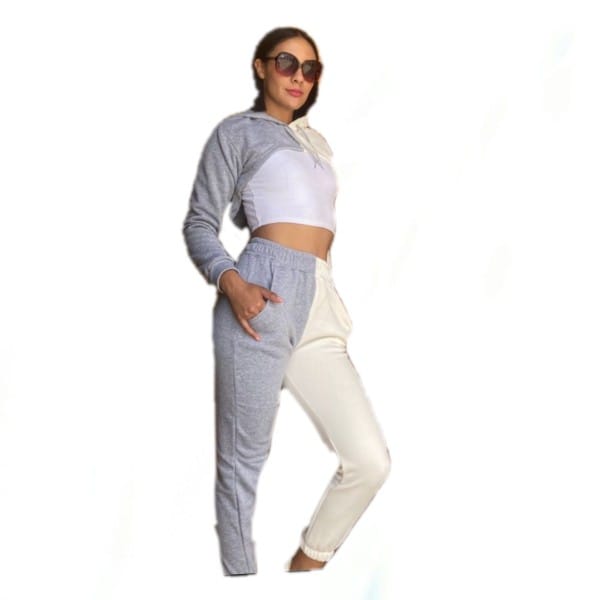 PANTS DE MODA BICOLOR 2 PIEZAS