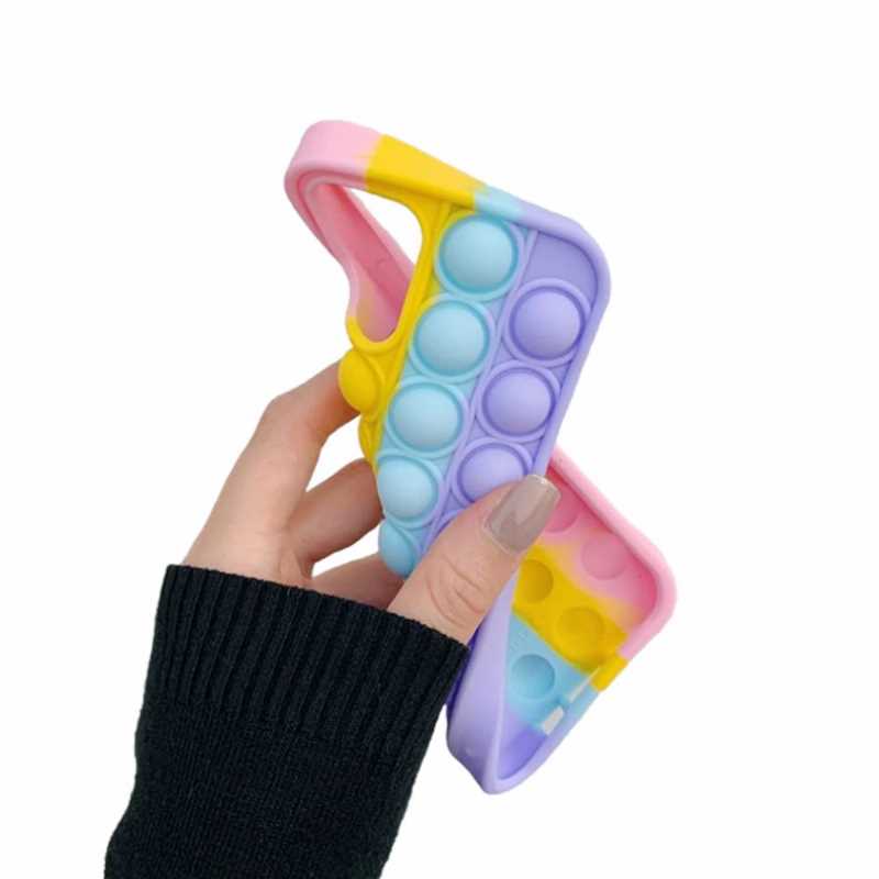Pop it Silicon Case Gadgets & Fun para IPhone Funda Pop It para iPhone 7, 8, 7P, 8P, X, XS, XS Max, XR, 11, 11Pro, 11Pro Max, 12, 12Pro, 12Pro Max