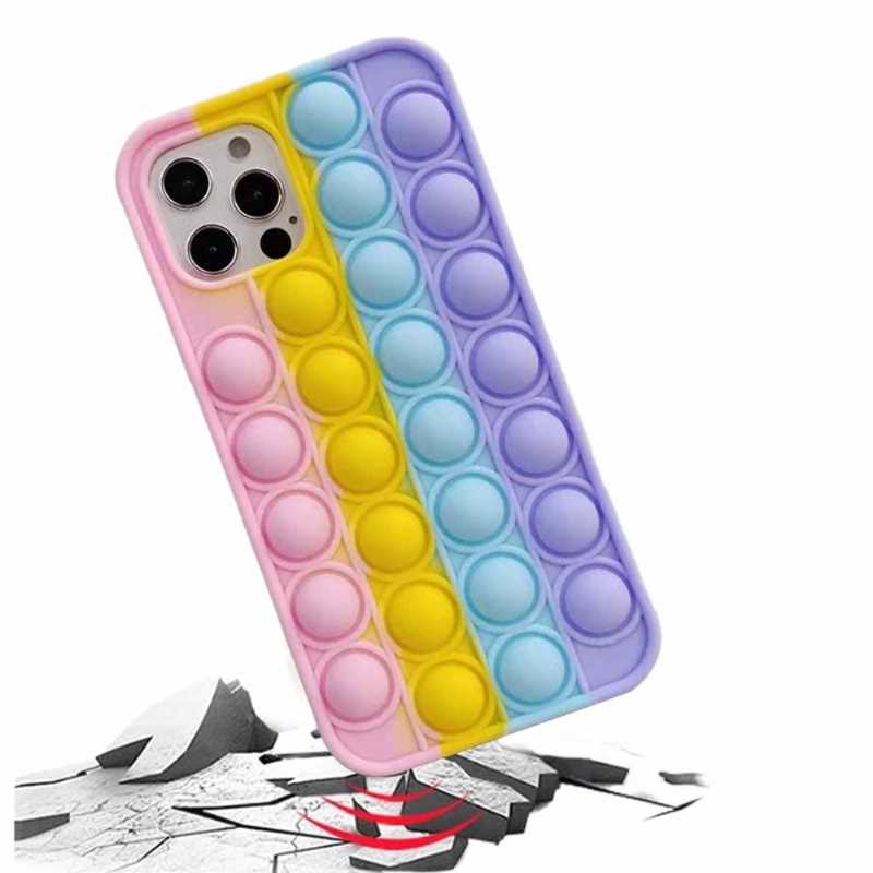 Pop it Silicon Case Gadgets & Fun para IPhone Funda Pop It para iPhone 7, 8, 7P, 8P, X, XS, XS Max, XR, 11, 11Pro, 11Pro Max, 12, 12Pro, 12Pro Max