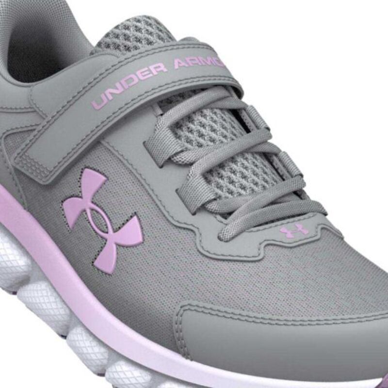 TENIS DEPORTIVO PARA CORRER COLOR GRIS PARA NIÑA UNDER ARMOUR UA GS ASSERT 9AC 6100