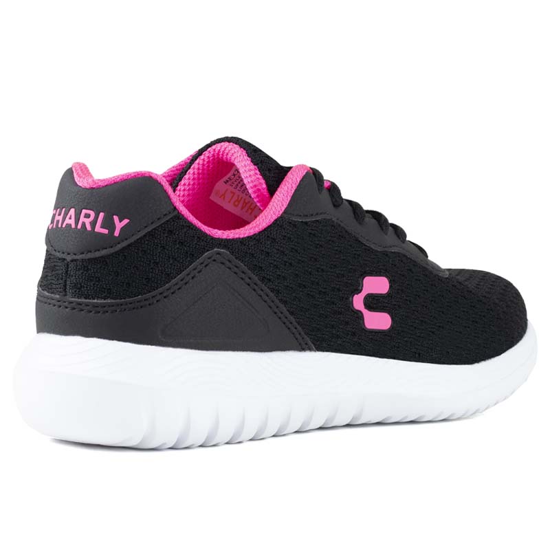 TENIS CHARLY DEPORTIVO PARA DAMA 1049639 NEGRO FIUSHA ORIGINAL SUELA LIGERA