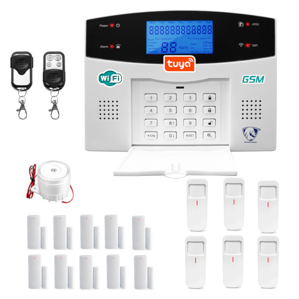  Alarma WIFI GSM Kit 18 Alerta Inalambrica Celular Seguridad Plus Casa