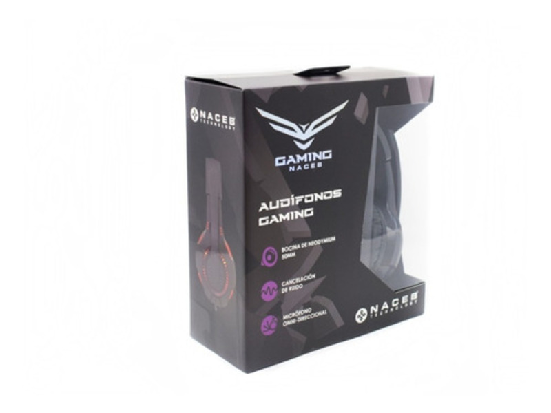 Audifonos Diadema Gamer Pc Laptop Headset Celuares Microfono Jack 3.5mm Naceb