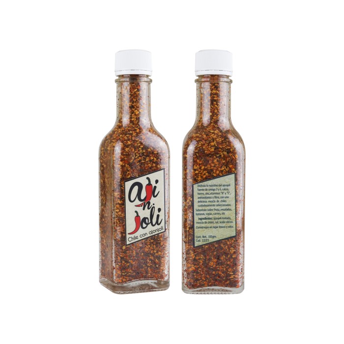 Chile En Polvo Con Ajonjolí 155 Gr Artesanal Natural