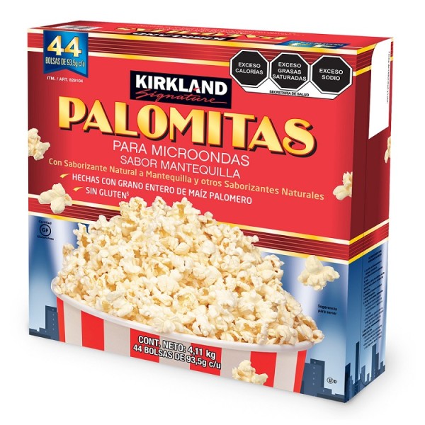 Palomitas Sabor Mantequilla, 44 Bolsas de 93.5 g Kirkland Signature