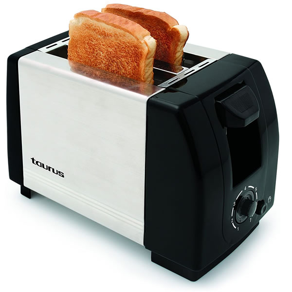 Tostador De Pan De 2 Rebanadas 580 W 60 Hz Taurus LEONIS Negro