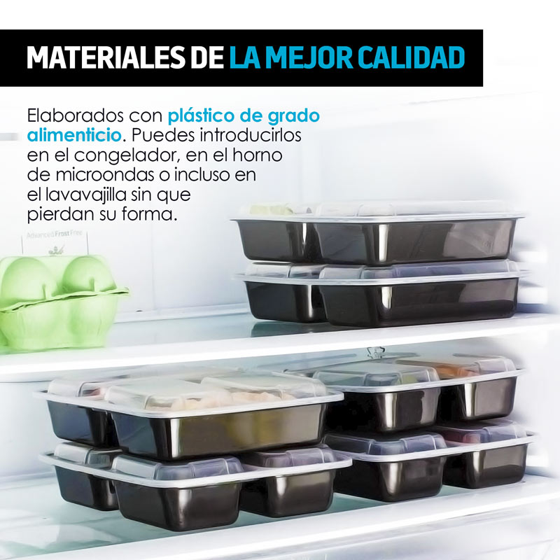 Recipientes para Comida Bento Box Reutilizables 21pz