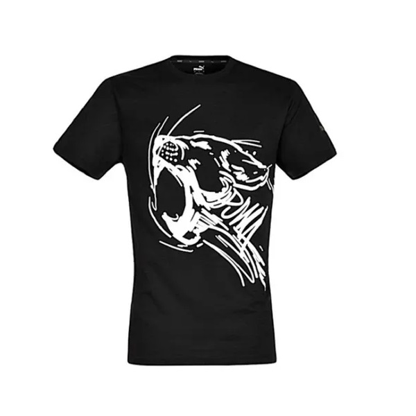 PLAYERA PUMA CABALLERO PERFORMANCE GRAPHIC TEE NEGRA 