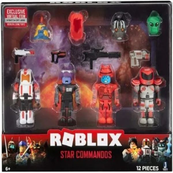 Roblox Star Commandos 12 Piezas Virtual Code 4 Figuras