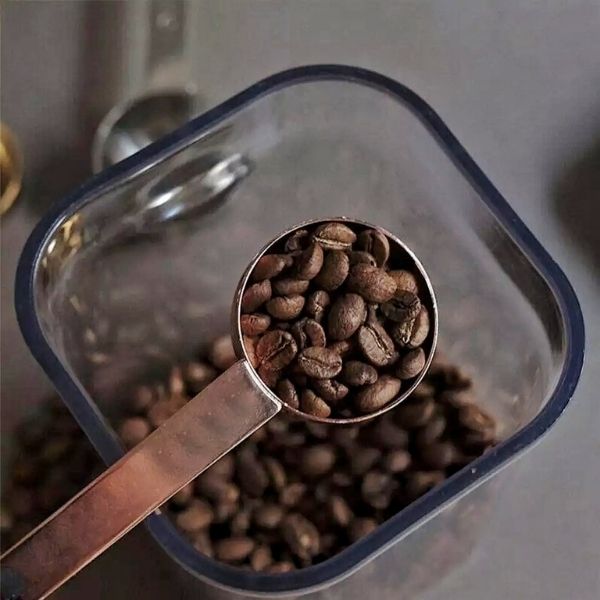 Cuchara Medidora Acero Inoxidable Color Cobre 1 y 2 Cucharadas