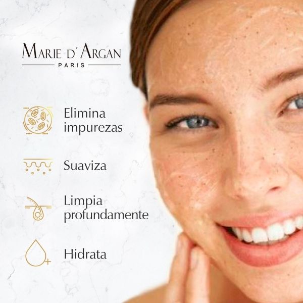 Crema Exfoliante Facial Antiarrugas  Regenerante Hidratante Marie D´Argan 