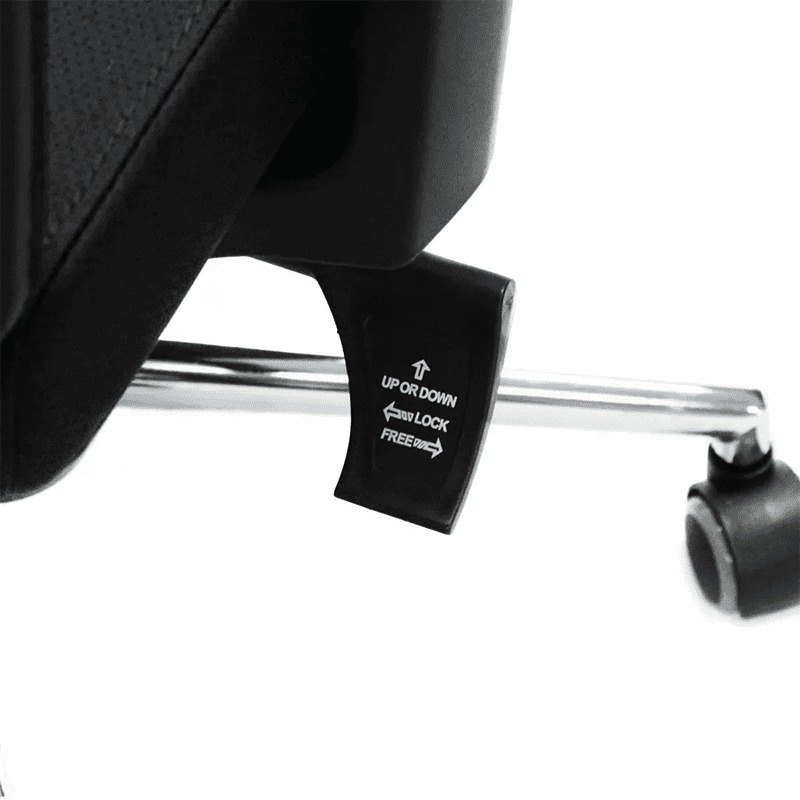 Silla De Oficina Negra Ejecutiva Ergonómica Base Metal Malla Lujo Apoyabrazos Ajustable y Cabecera Ajustable VANLIG