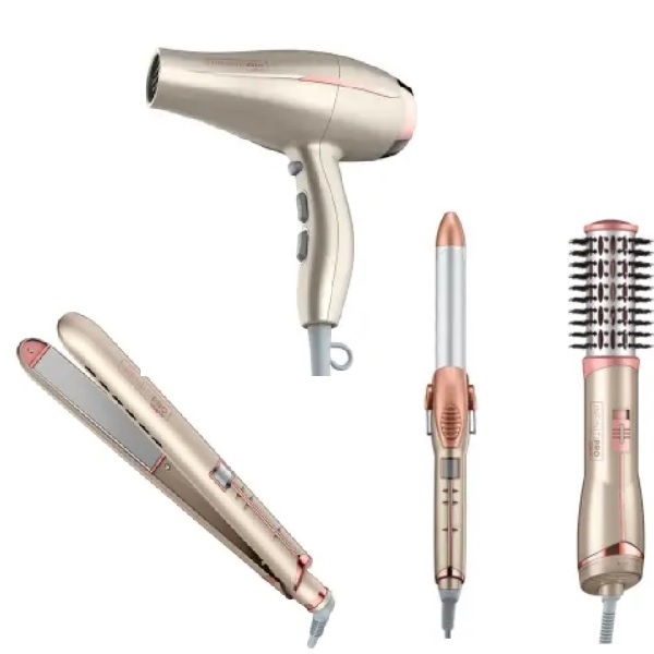 Combo Conair Plancha, Rizadora, Secadora, Cepillo de Aire