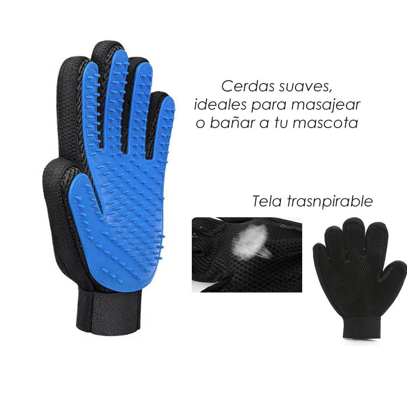 Guante Quita Pelos Cepillo Perro Carda Para Perro Mascota!