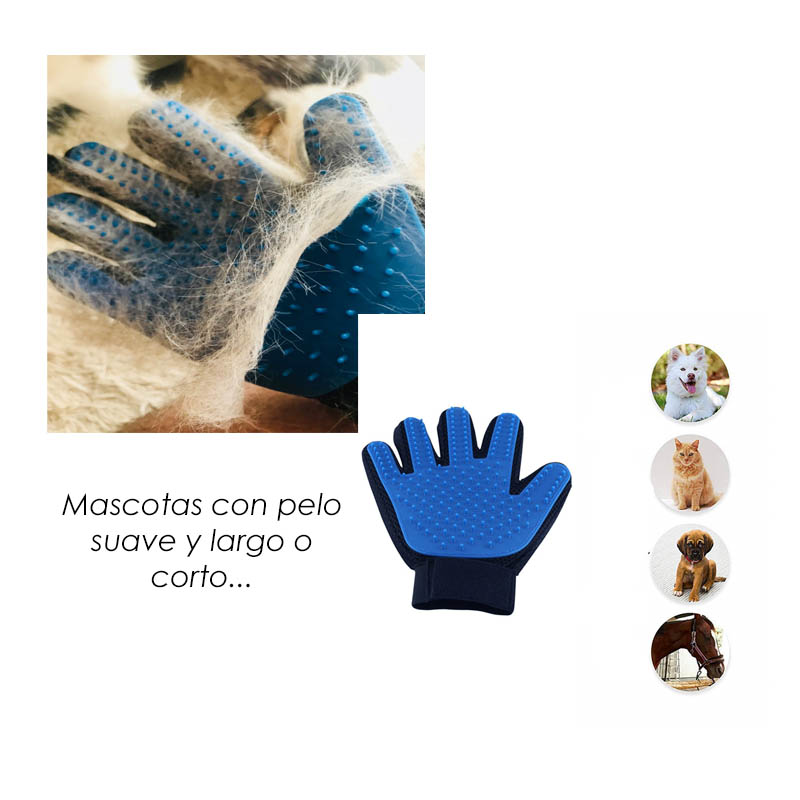 Guante Quita Pelos Cepillo Perro Carda Para Perro Mascota B