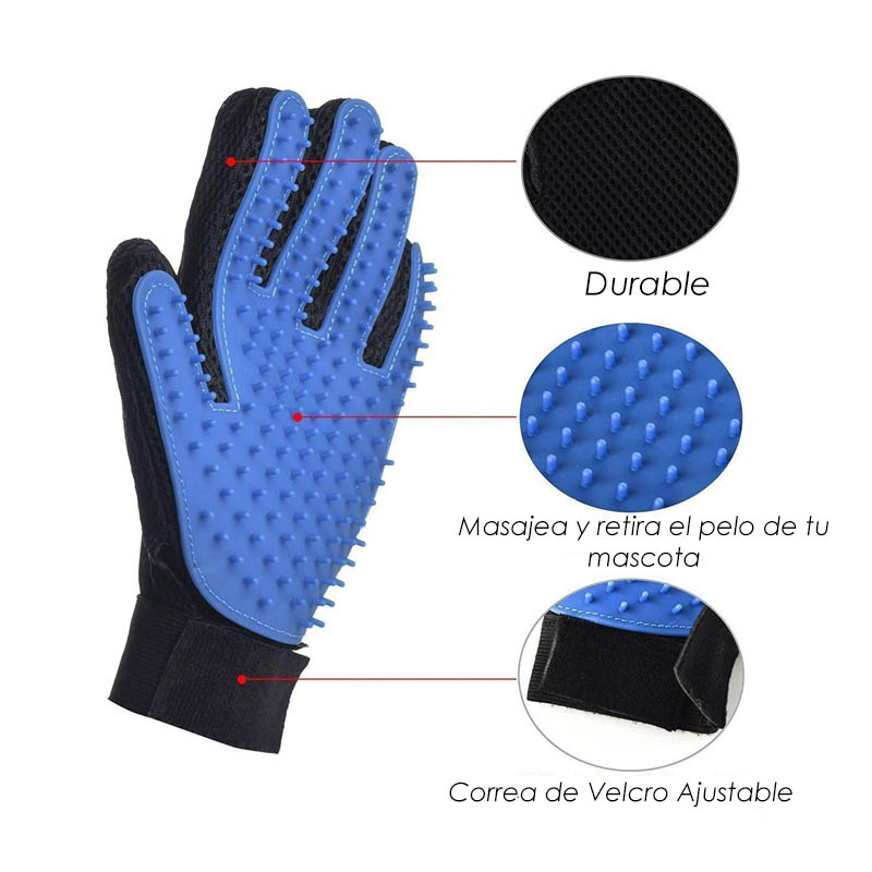 Guante Quita Pelos Cepillo Perro Carda Para Perro Mascota B