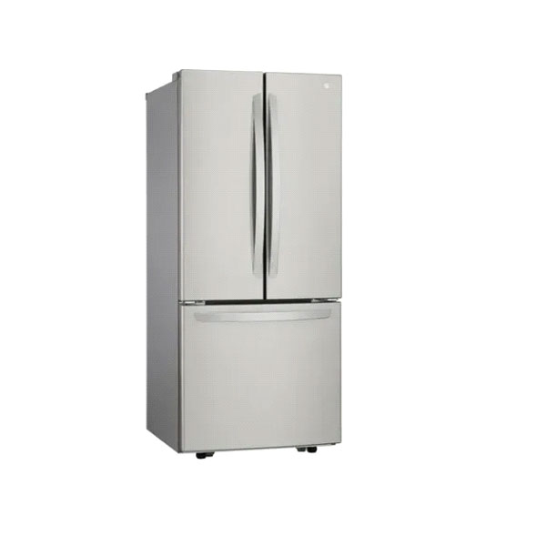 Refrigerador Gris Duplex LG 3 Puertas Inverted Gf22bgsk