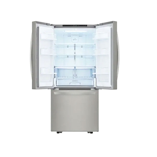 Refrigerador Gris Duplex LG 3 Puertas Inverted Gf22bgsk