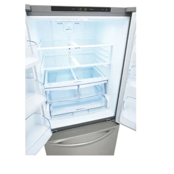 Refrigerador Gris Duplex LG 3 Puertas Inverted Gf22bgsk