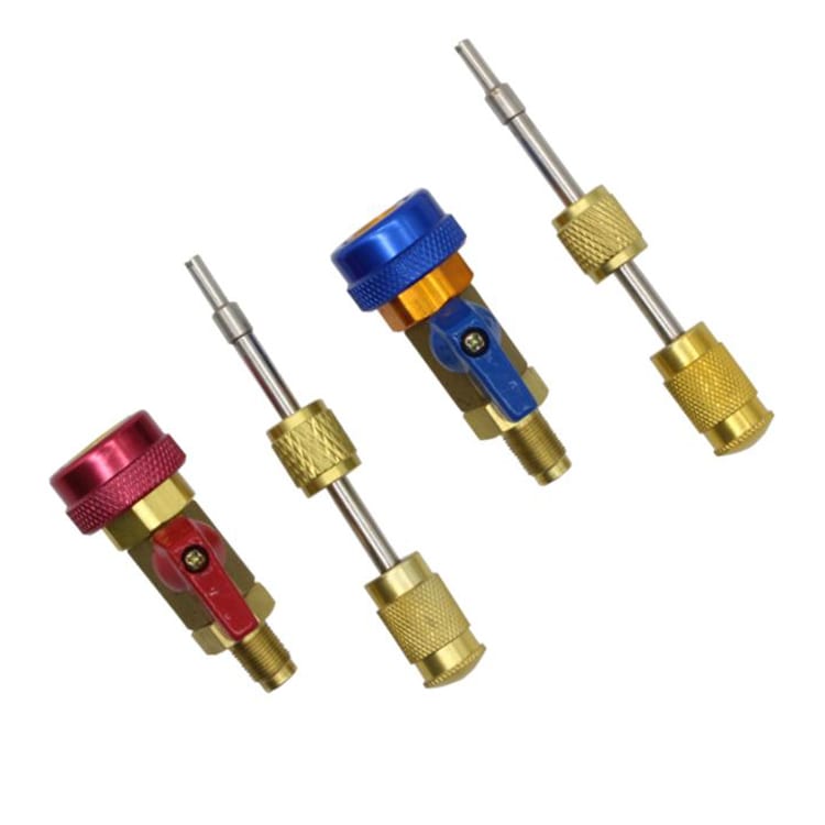 Juego de válvulas removedor de núcleo para R134 con 20 válvula schrader