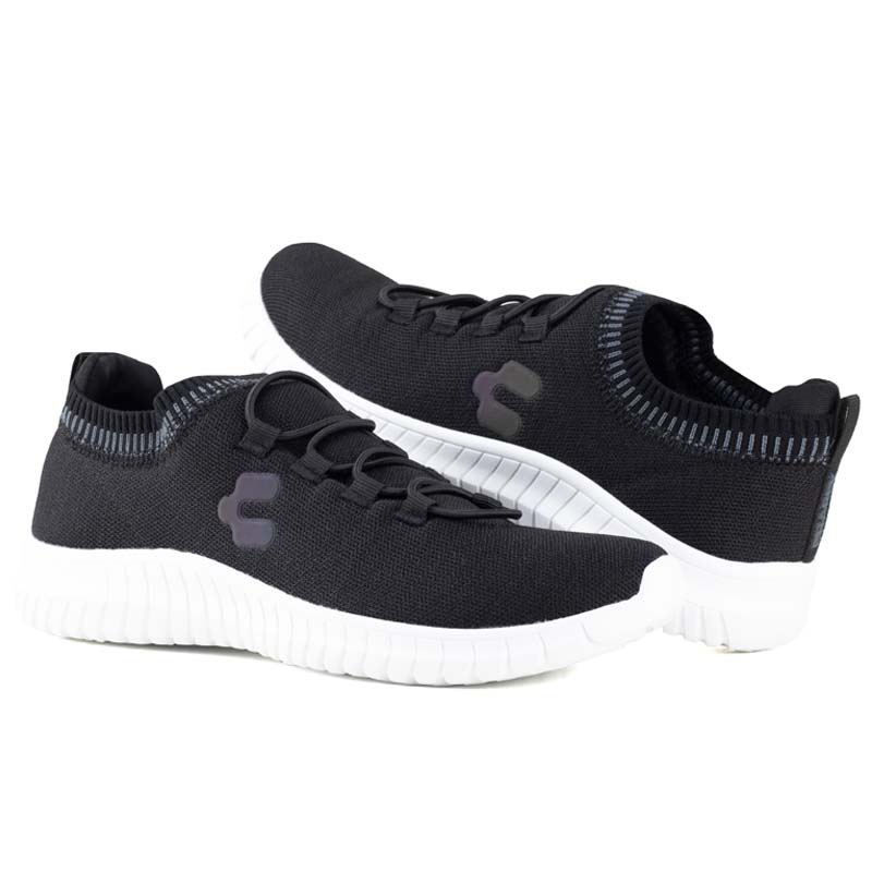 TENIS DEPORTIVOS CHARLY CLASICOS CABALLERO 1029245 NEGRO GRIS ORIGINALES