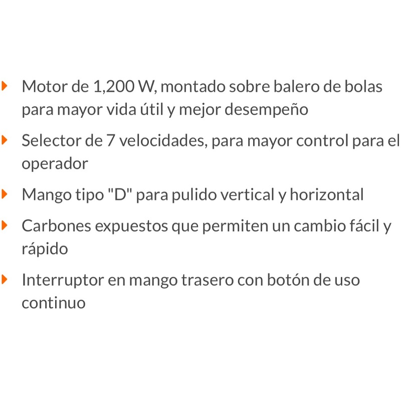 Pulidora Auto Ind. 7' 1200 W Var. Truper 16673