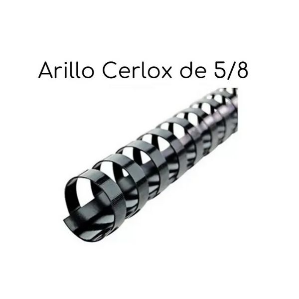 100 Arillos Tipo Cerlox De 1/2 1/4 3/8 5/8