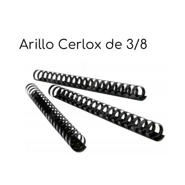 100 Arillos Tipo Cerlox De 1/2 1/4 3/8 5/8
