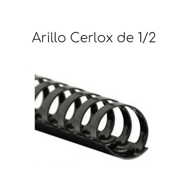 100 Arillos Tipo Cerlox De 1/2 1/4 3/8 5/8