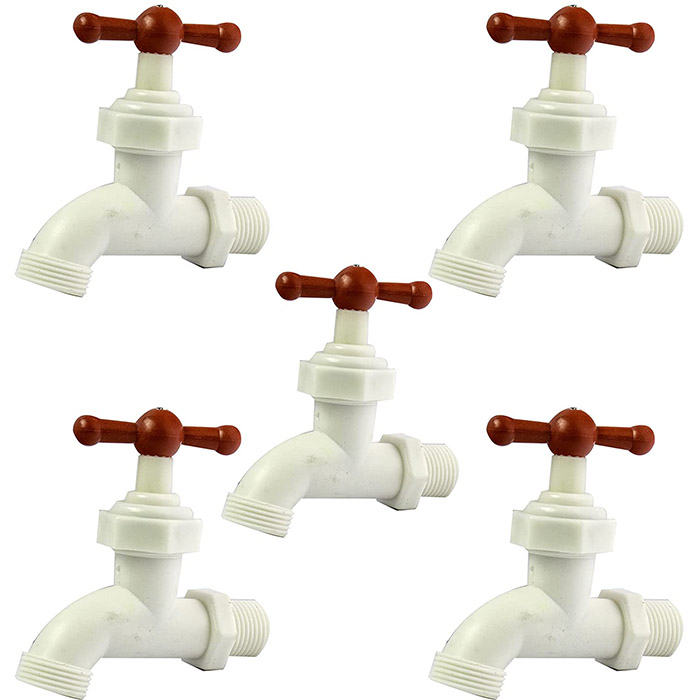 Llave para Jardin Plástica Tipo Italiana (Pack de 5 piezas)