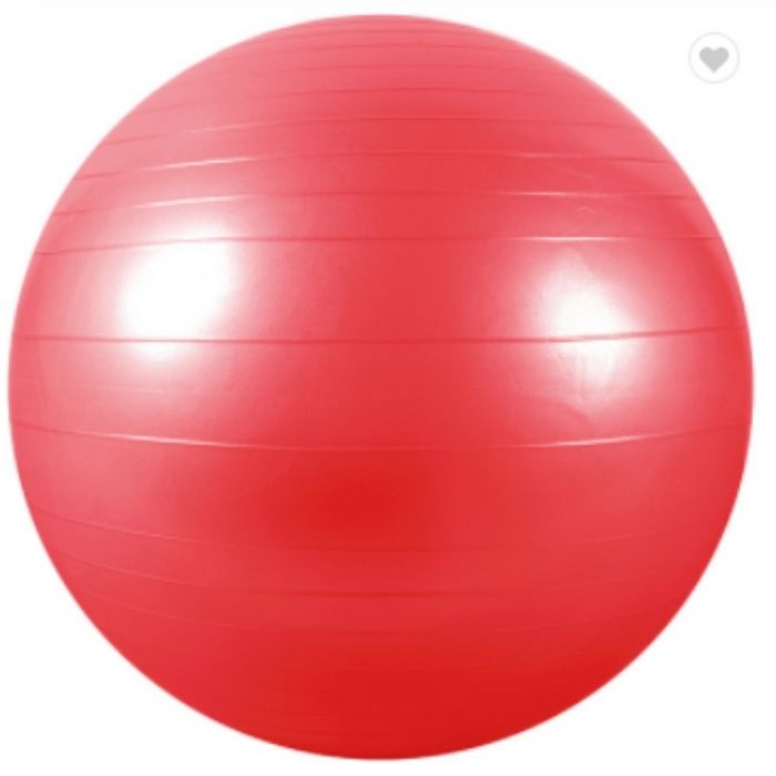 Pelota Yoga/fitness/pilates 65cm Varios Colores Con Inflador ROJA