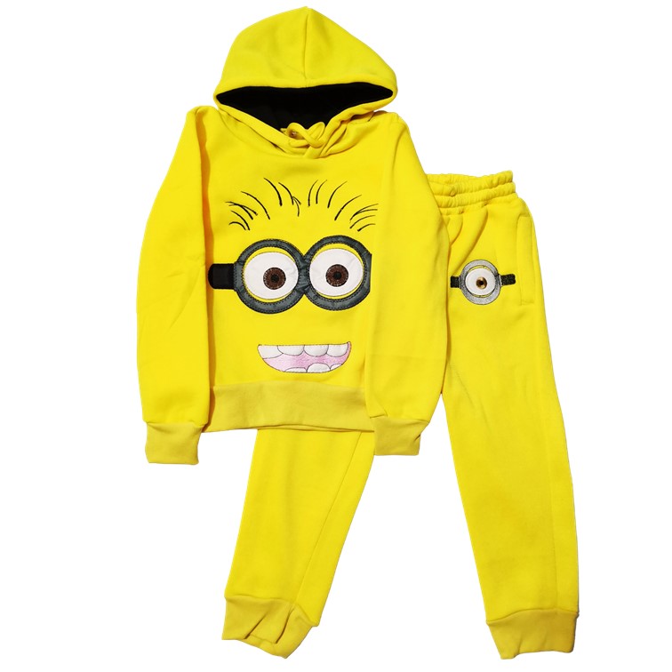 conjunto pants y sudadera de gorro minion mi villano favorito amarillo