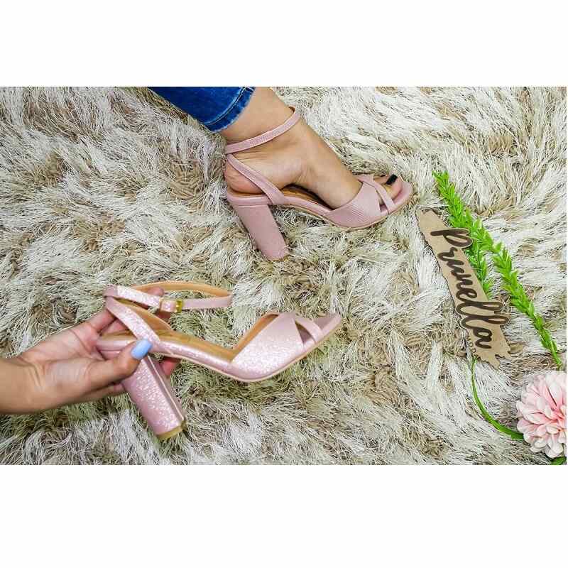 Sandalias Zapatos Mujer Tacon Zapatillas Plataforma 137 /z Rosa