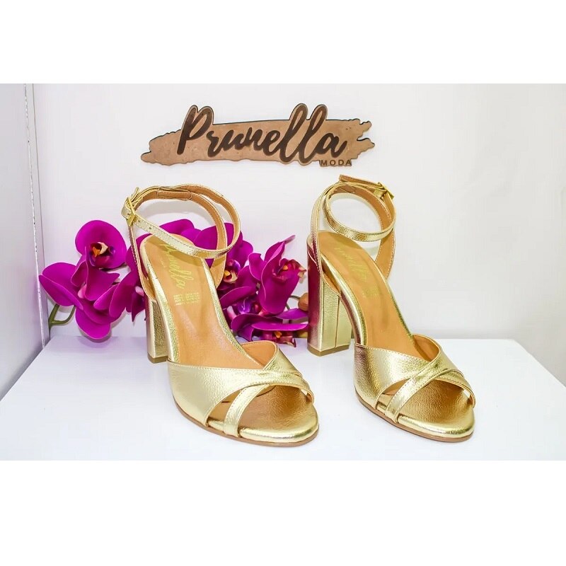 Sandalias Zapatos Mujer Tacon Zapatillas Plataforma 139 /z Dorado