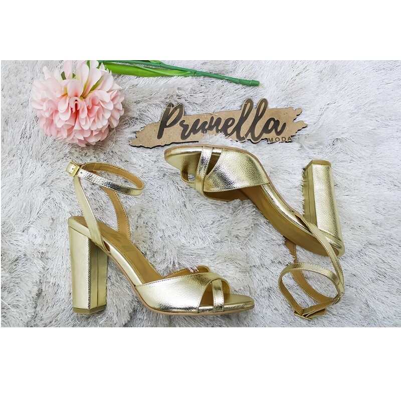 Sandalias Zapatos Mujer Tacon Zapatillas Plataforma 139 /z Dorado