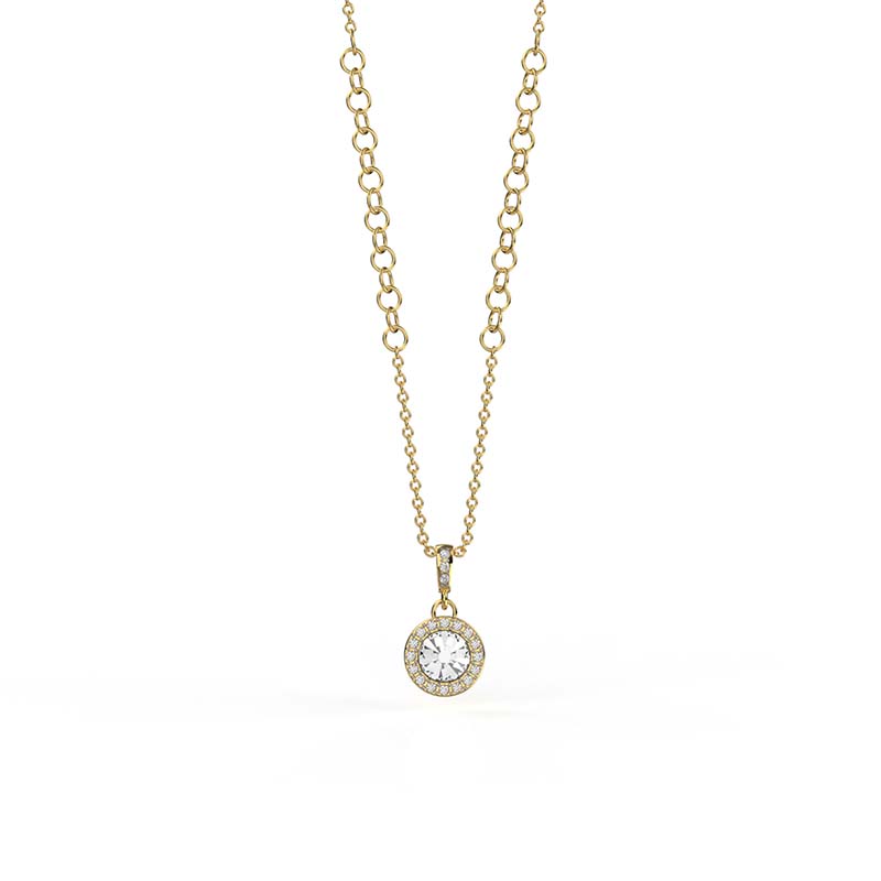Collar para Mujer con Cristal Fino Europeo Rosetti, Bañado en Oro 14k- Collar Elegante y Brillante-Collares de Mujer de Moda- Joyería para Mujer de Moda- Regalo especial