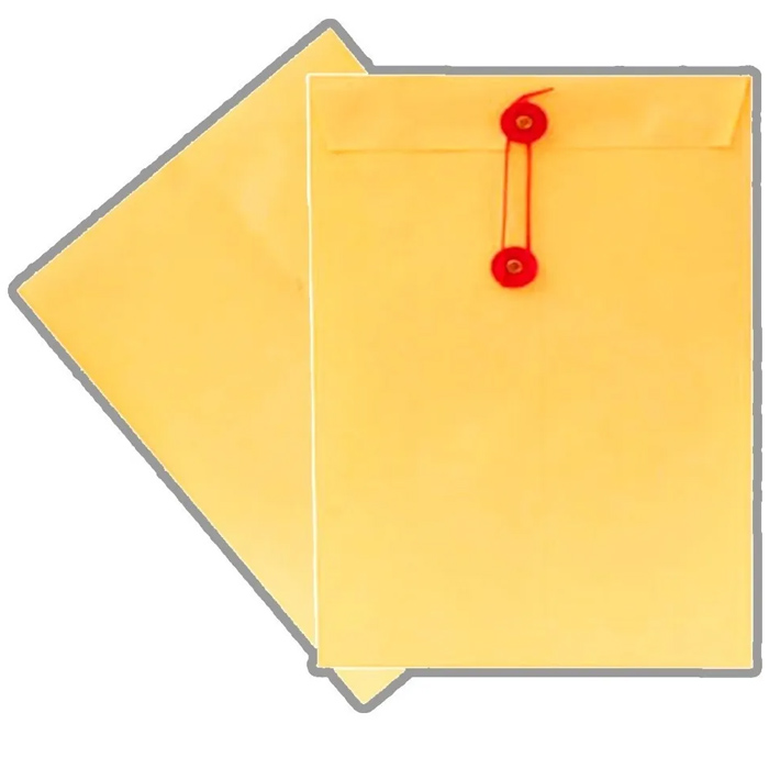 Paquete Con 25 Sobres Amarillo Manila Rondana Tamaño Carta