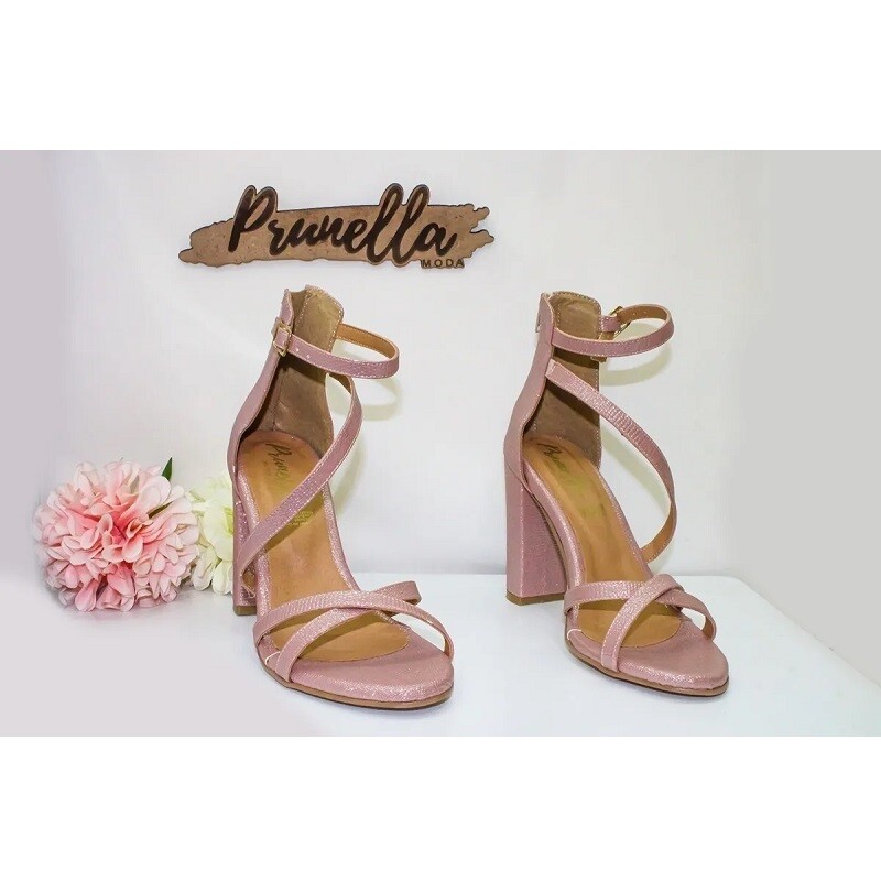Sandalias Zapatos Mujer Tacon Zapatillas Plataforma 142 /z Rosa