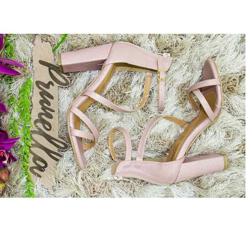 Sandalias Zapatos Mujer Tacon Zapatillas Plataforma 142 /z Rosa