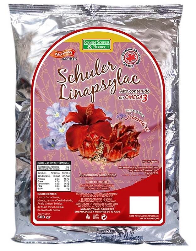 Linaza Linapsylac  Schuler sabor Jamaica 500gr